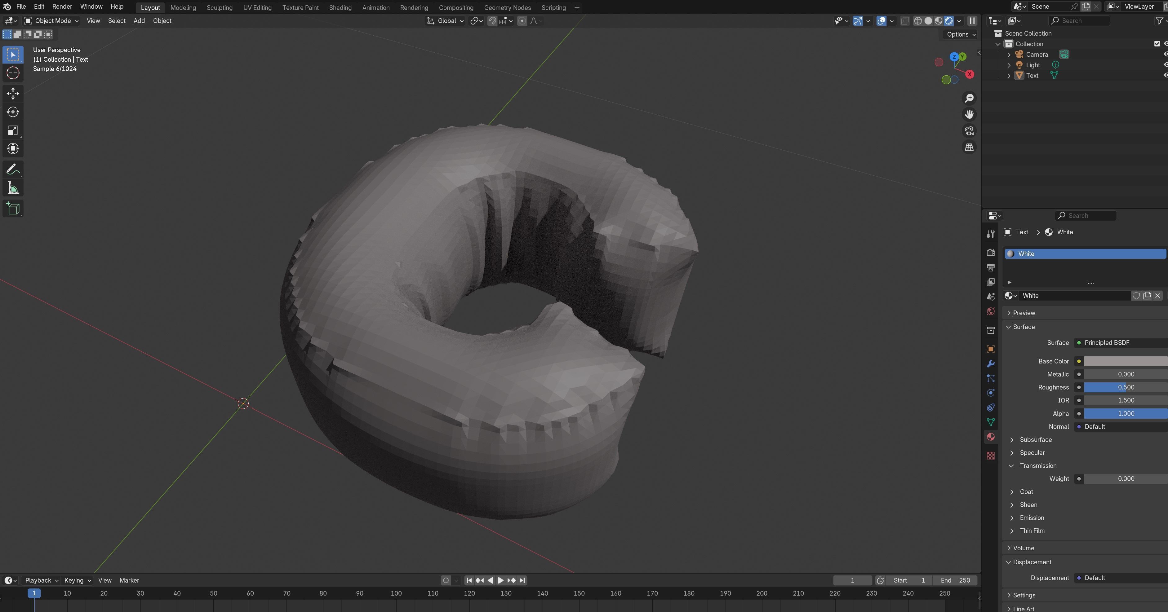 C Balloon Silver 3D model_5