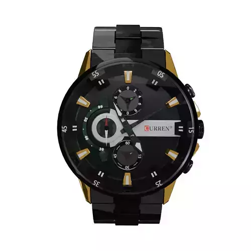 Curren Watch 3D model