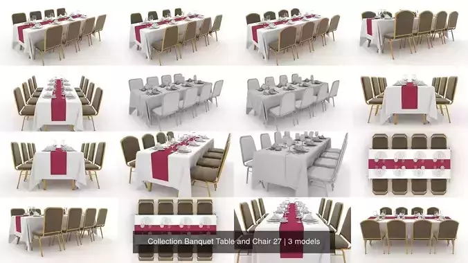 Collection Banquet Table and Chair 27