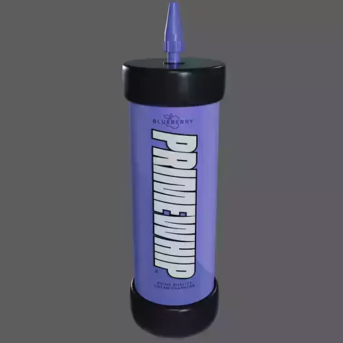 Prime Whip Blueberry Cream Charger Tank 3D model