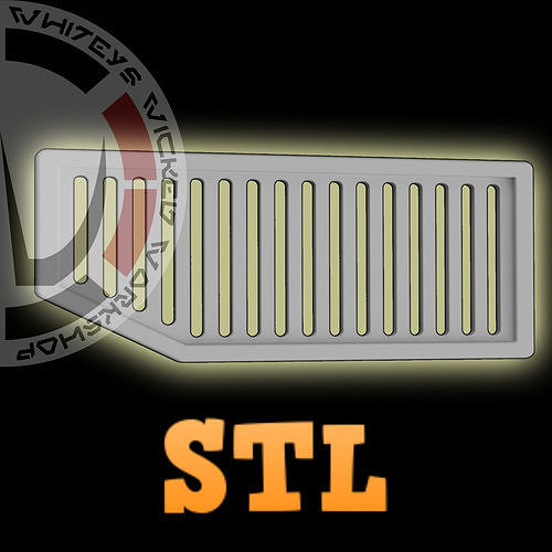 Galaxys Edge Window Grate Prop STL Inspired by Star Wars 3D print model