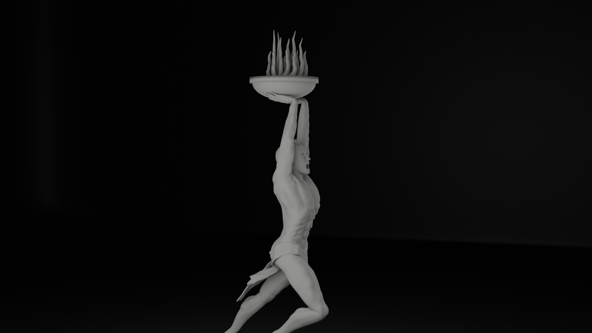 Pemuda Membangun Monument 3D model_25