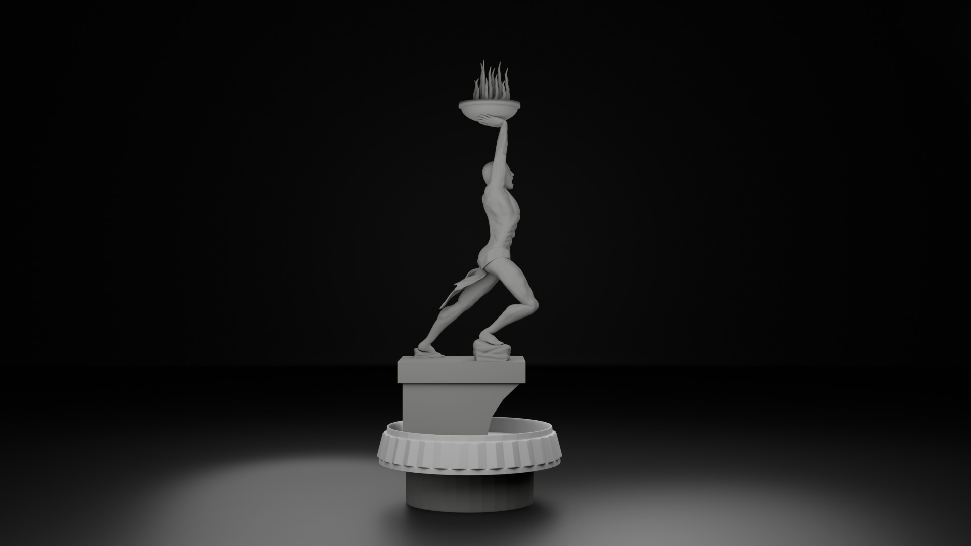 Pemuda Membangun Monument 3D model_10