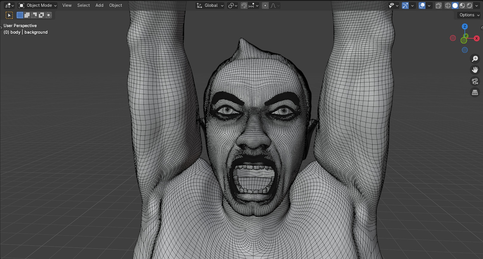 Pemuda Membangun Monument 3D model_61