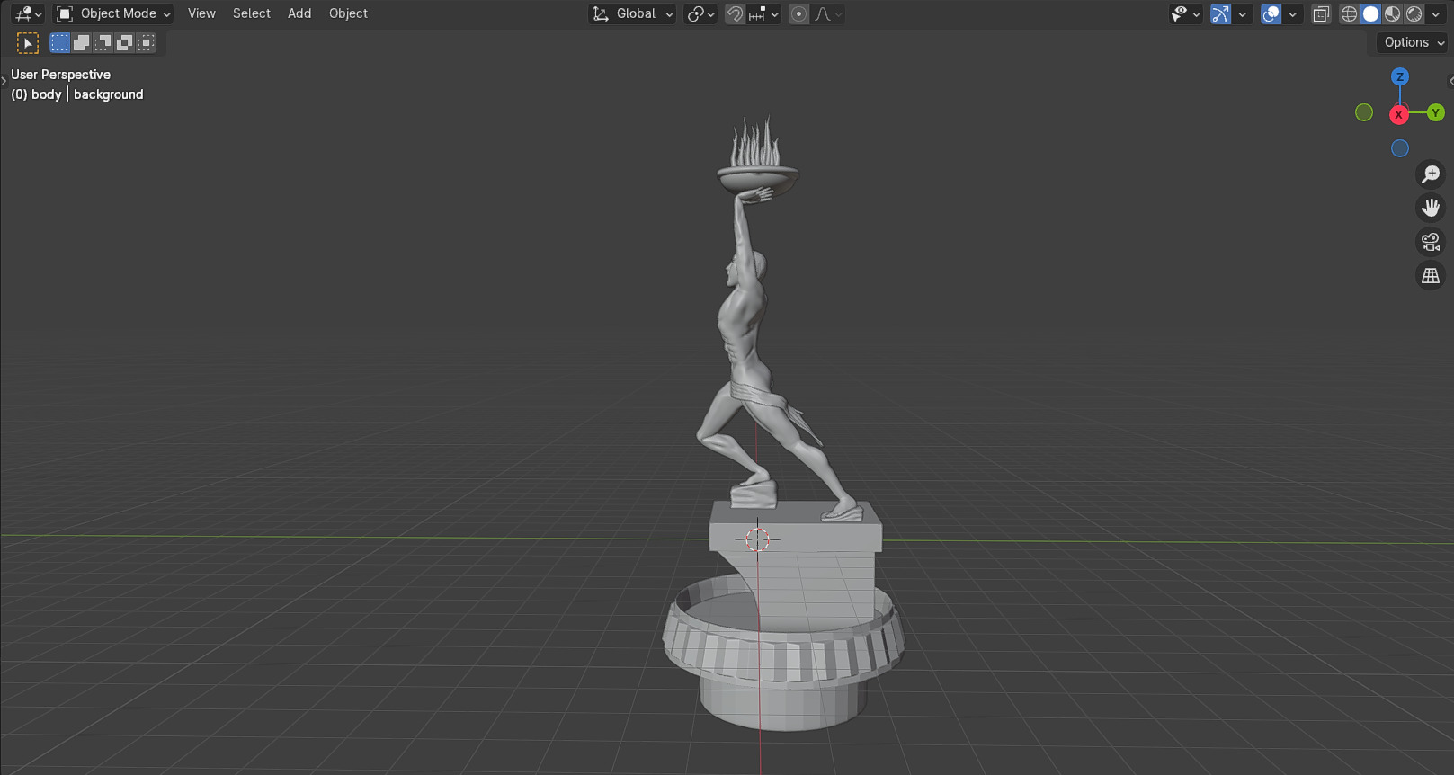 Pemuda Membangun Monument 3D model_52