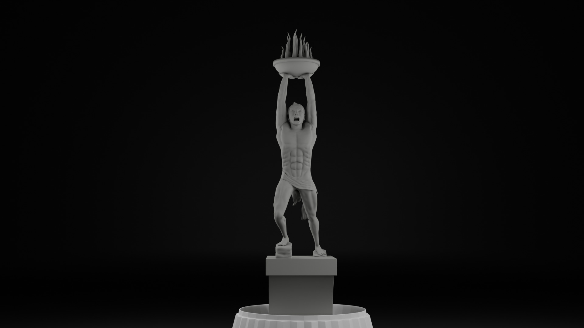 Pemuda Membangun Monument 3D model_15