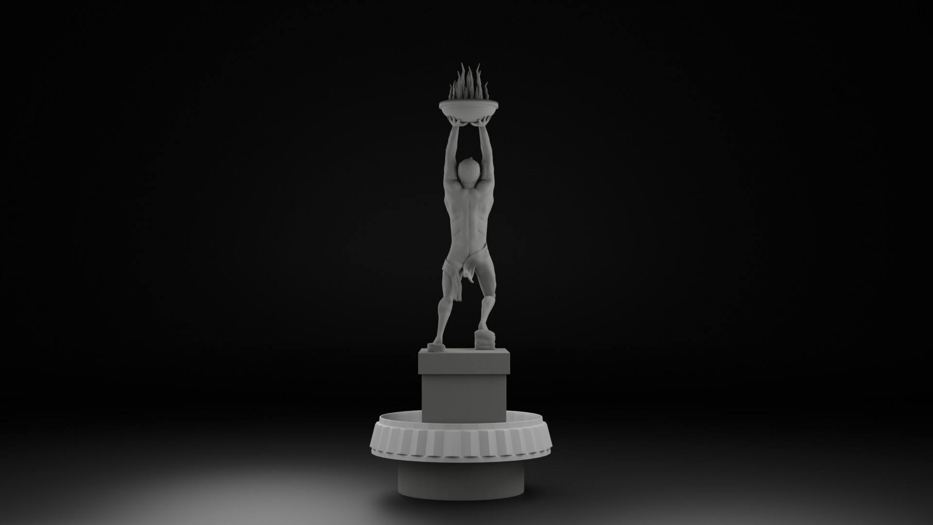 Pemuda Membangun Monument 3D model_7