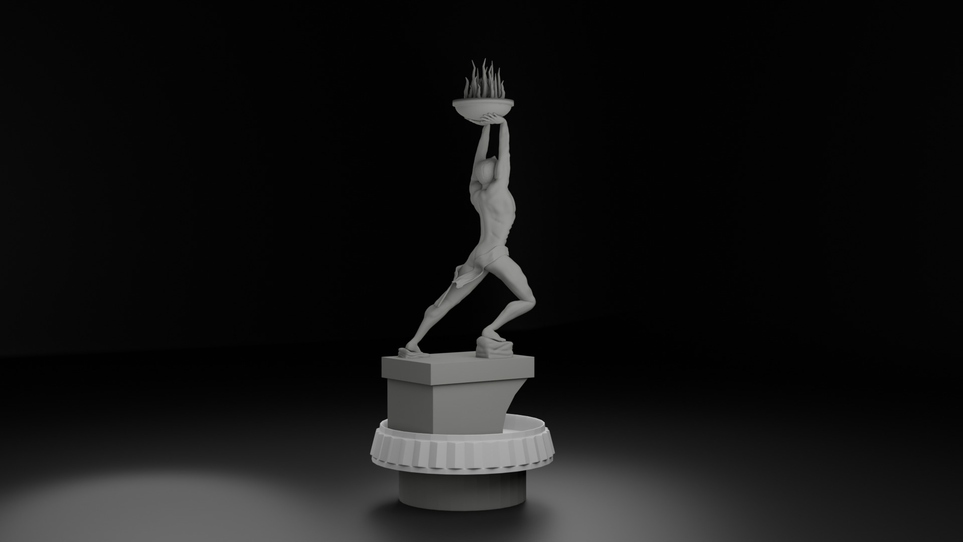 Pemuda Membangun Monument 3D model_9