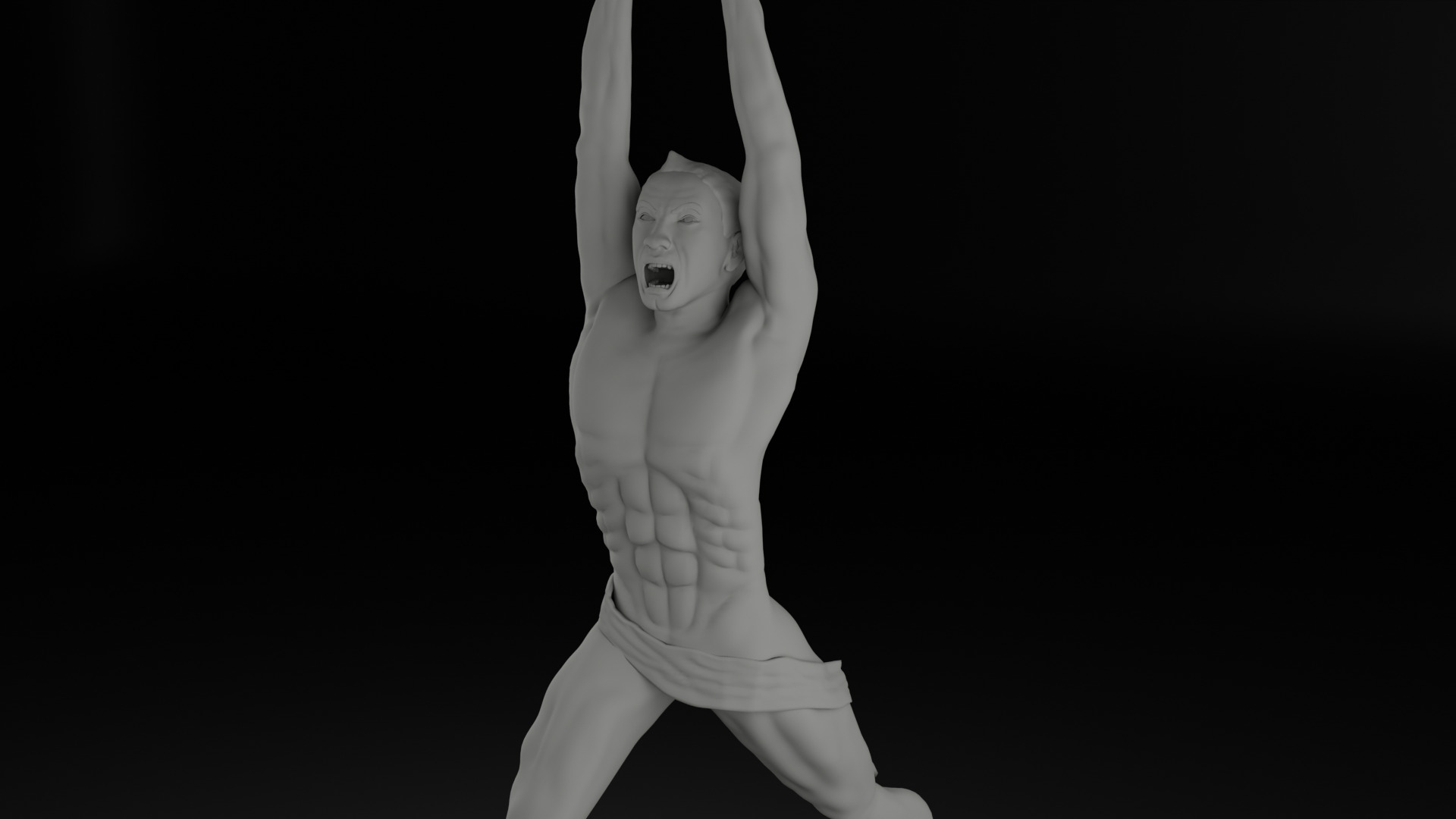 Pemuda Membangun Monument 3D model_40