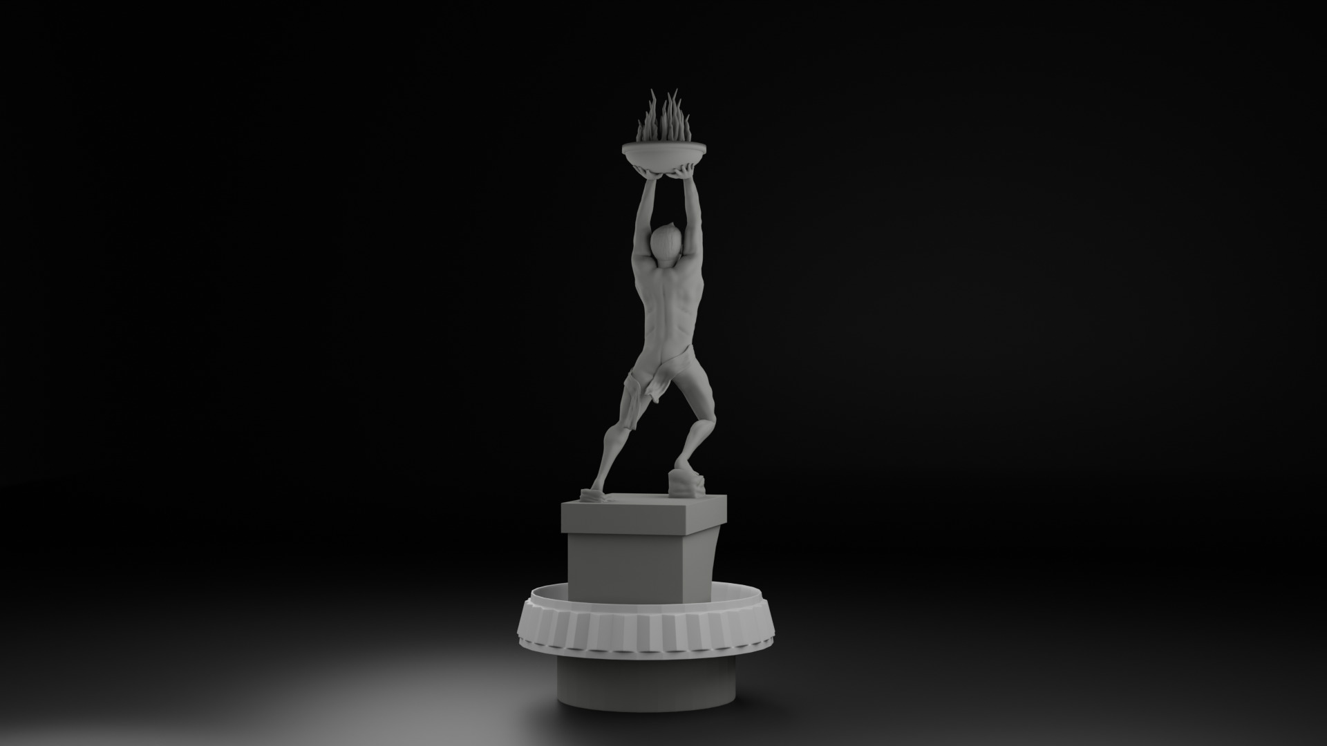 Pemuda Membangun Monument 3D model_8