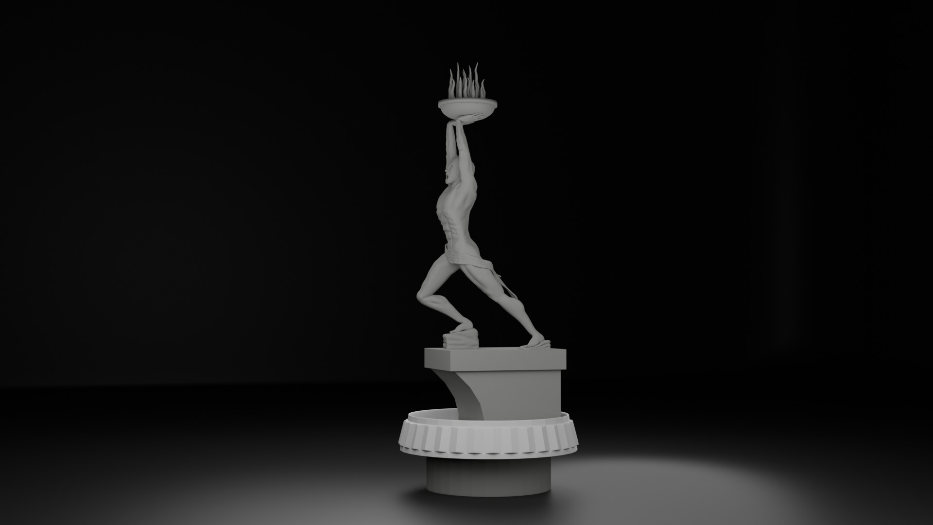 Pemuda Membangun Monument 3D model_3