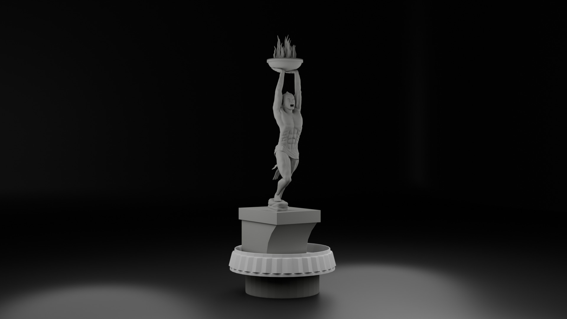 Pemuda Membangun Monument 3D model_12