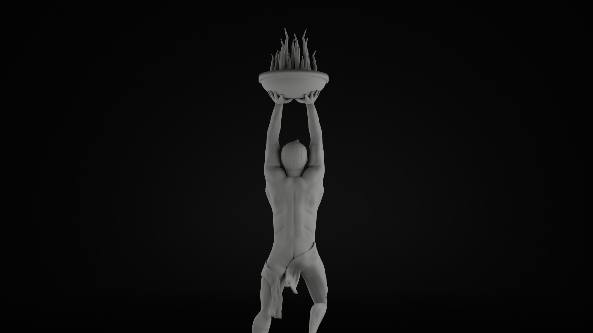 Pemuda Membangun Monument 3D model_22