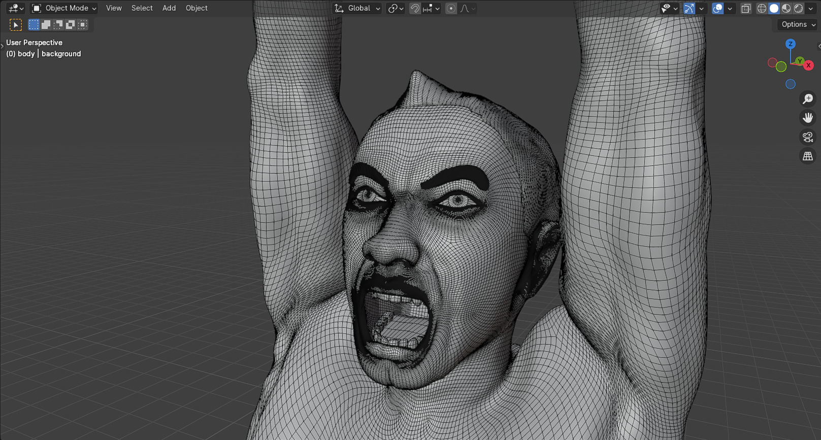 Pemuda Membangun Monument 3D model_60