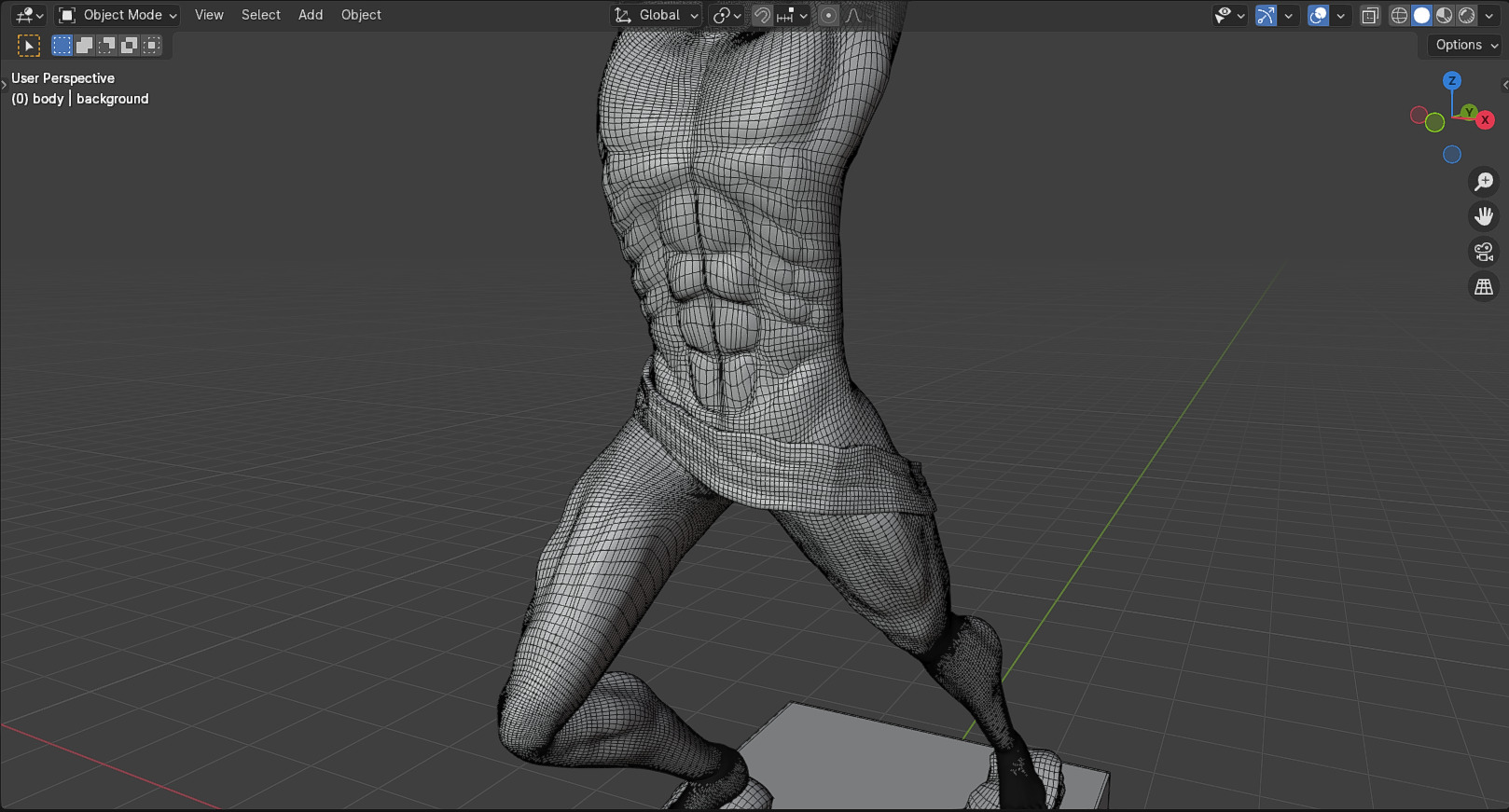 Pemuda Membangun Monument 3D model_58