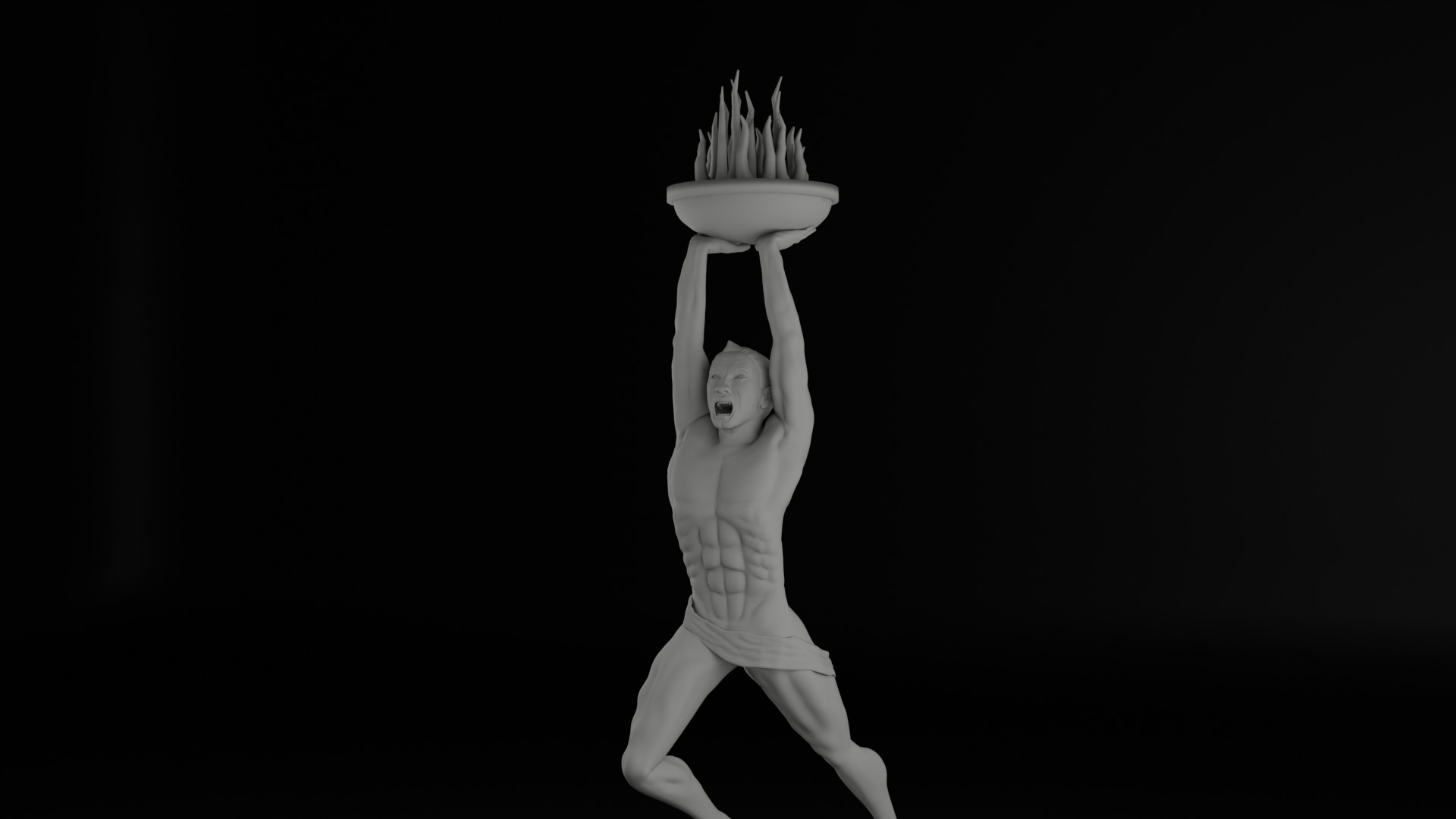 Pemuda Membangun Monument 3D model_17