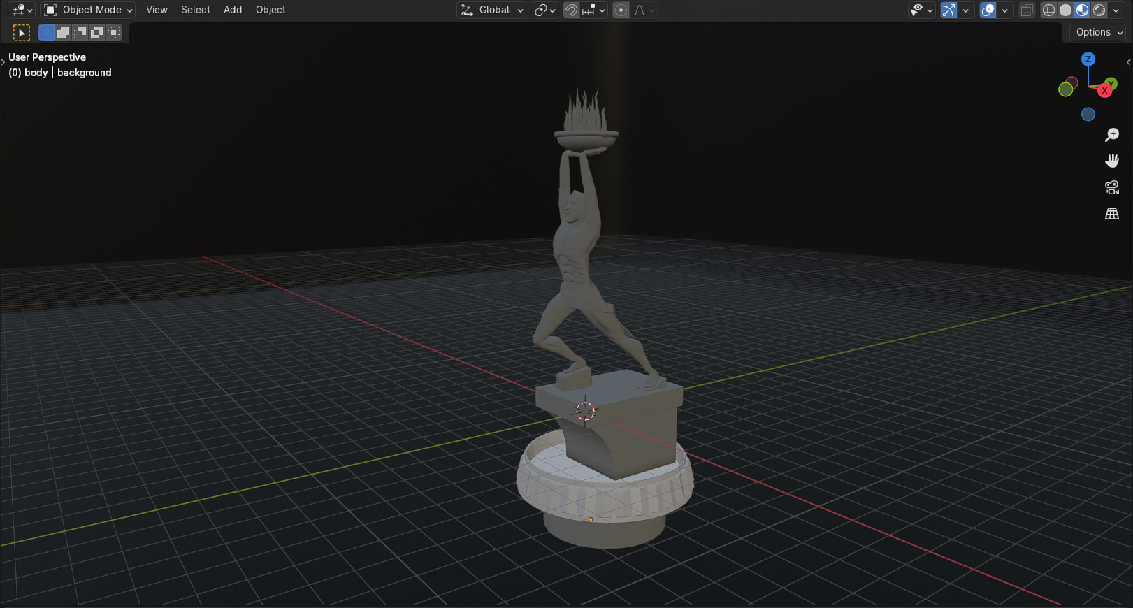 Pemuda Membangun Monument 3D model_50