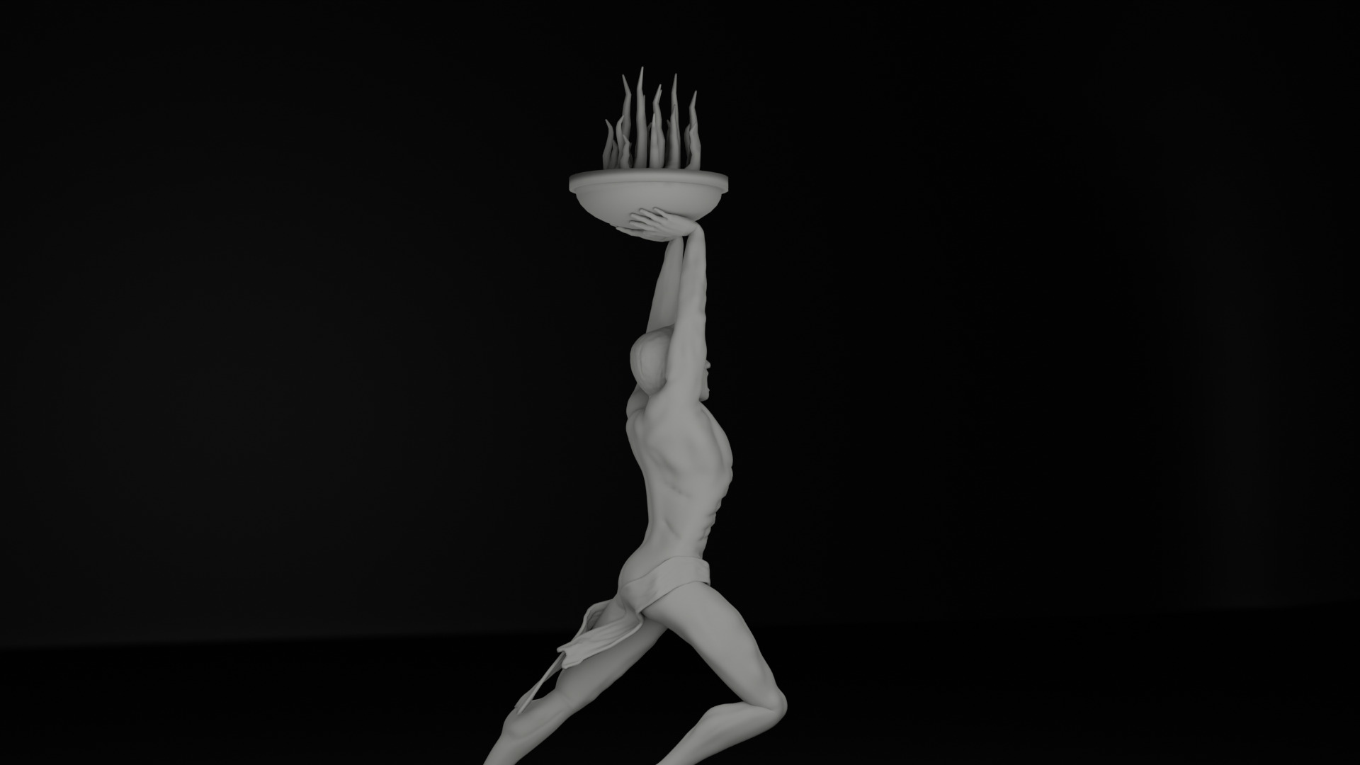 Pemuda Membangun Monument 3D model_24