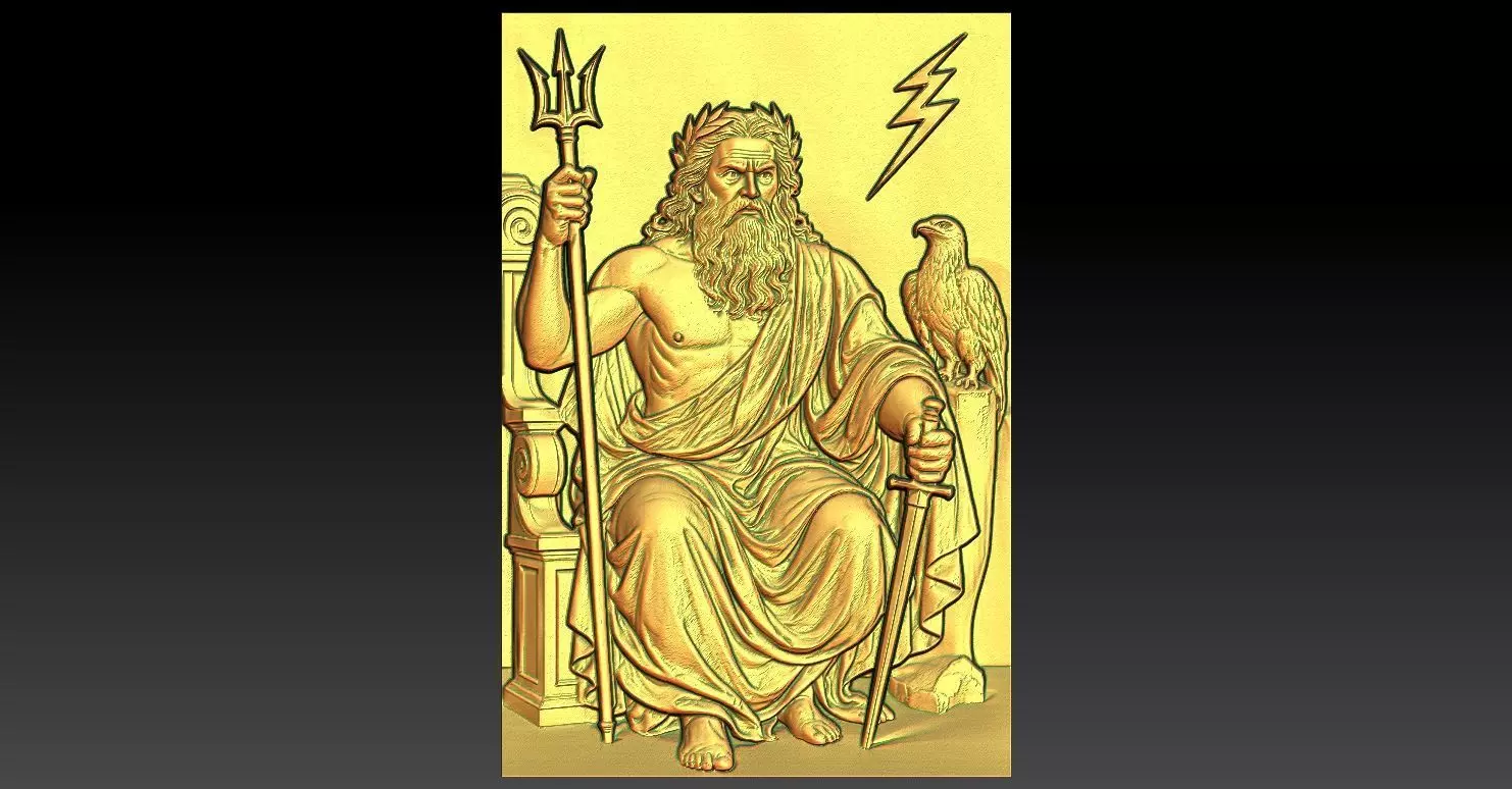 1 Zeus CNC Relief Model 3D print model