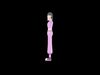 Stylized 3D Female Costume Designer Character - Cartoon Fashion 3D model_1