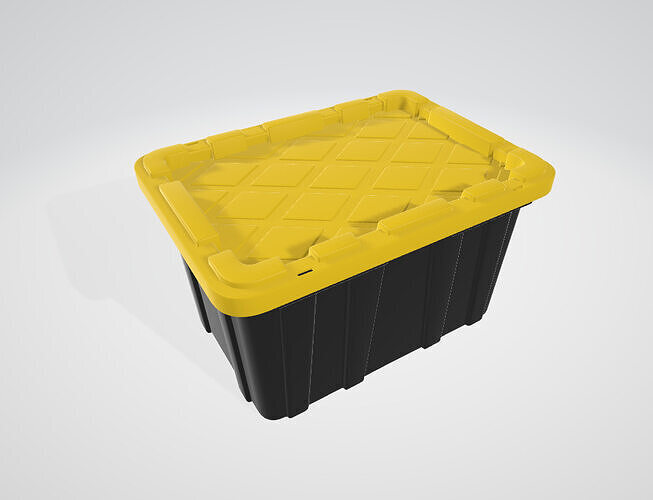 Gallon Heavy Duty Stackable Storage Containers 3D model