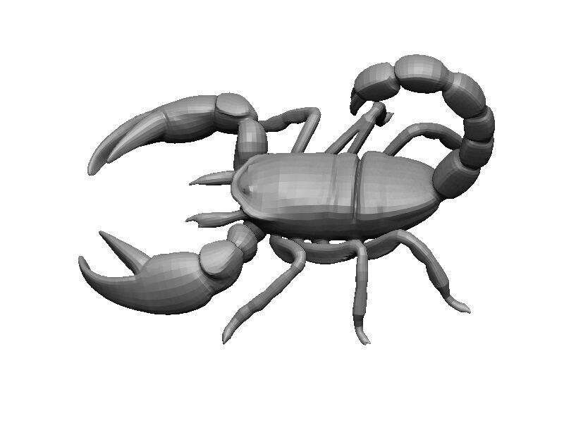 Scorpion Low-poly 3D model_7