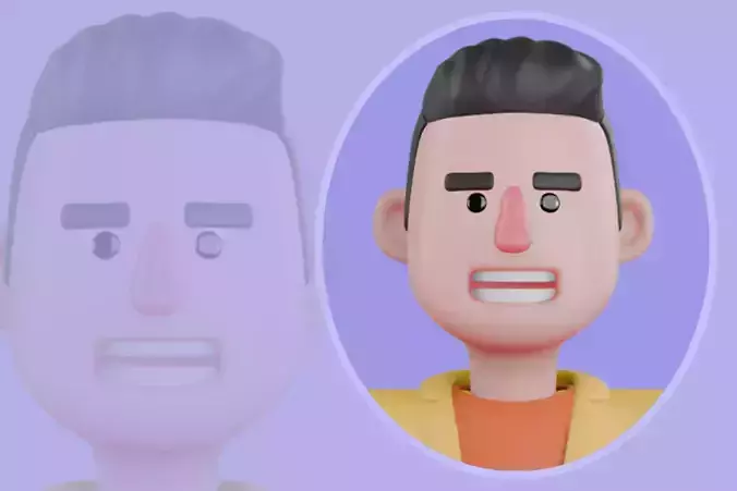 Stylized 3D Male Set Designer Character - Cartoon Stage Builder