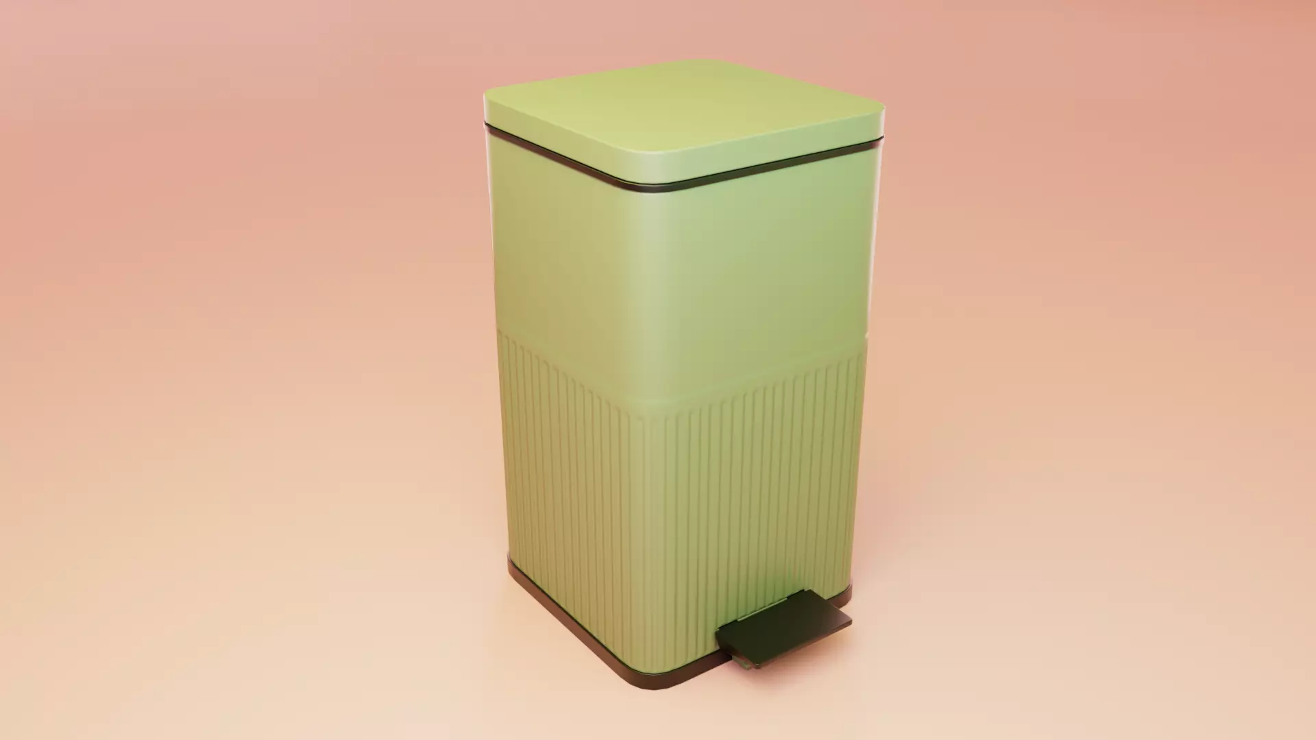 Dustbin Free low-poly 3D model
