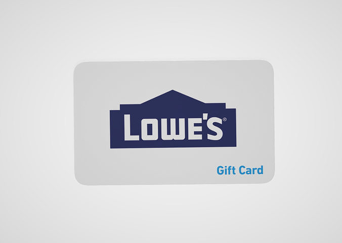   Gift Card Order Form  Lowe s Low-poly 3D model