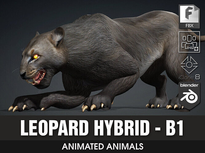 Leopard Hybrid-B1 3D model