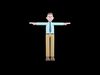 Stylized 3D Male TV Producer Character - Cartoon Media Manager 3D model_1