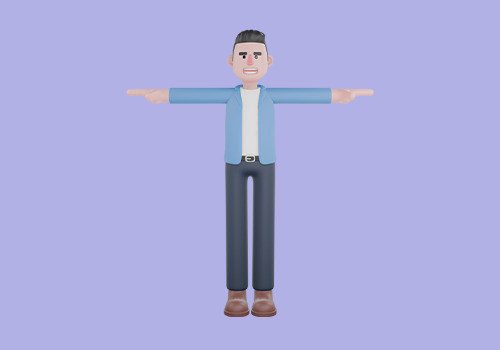 Stylized 3D Male Field Reporter Character - Media Correspondent 3D model_2