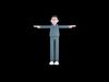 Stylized 3D Male Coach Character - Cartoon Fitness Trainer Model 3D model_1