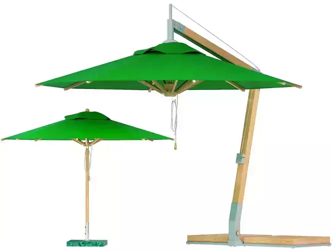 green levante bamboo umbrella from bambrella