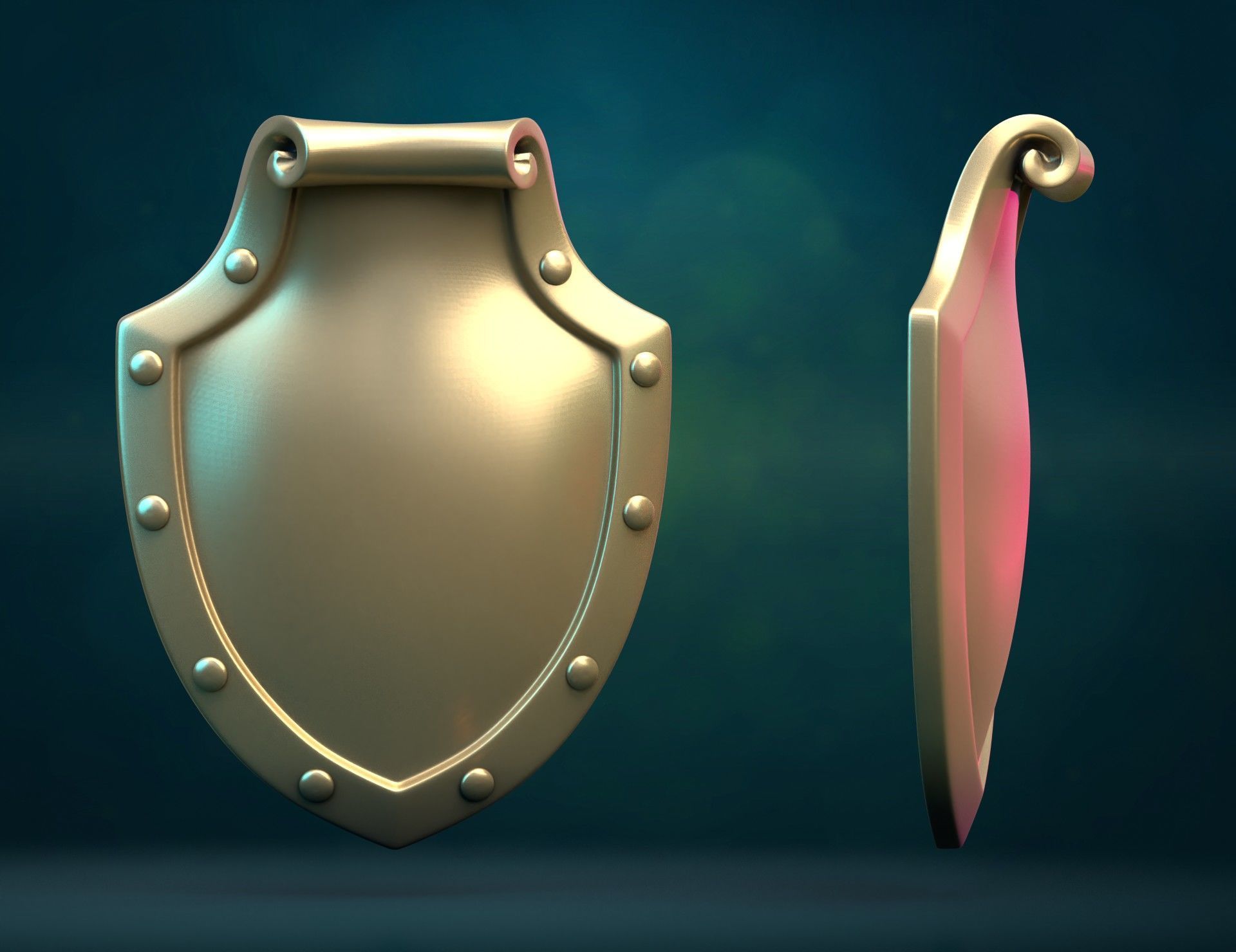 Shield printable 3D print model_1