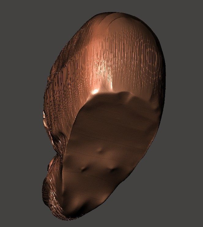 Gorilla Head 3D print model_3