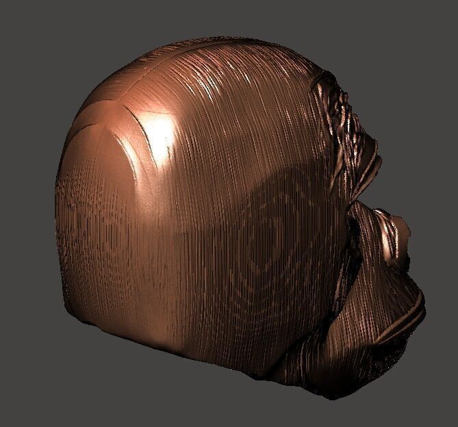 Gorilla Head 3D print model_2