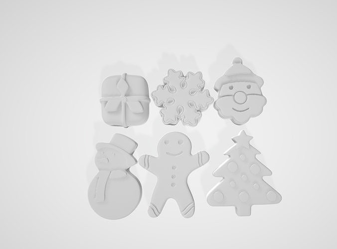 ArtCreativity Christmas Pottery Painting Kit for Kids 3D model