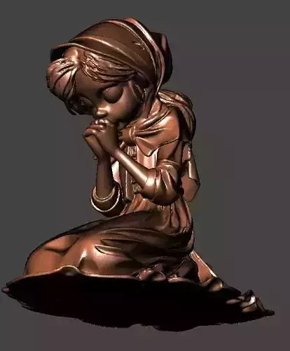 LittleGirlPraying 3D print model