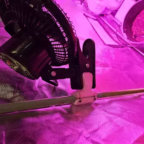 Grow tent mount for clip-on fan 3D print model