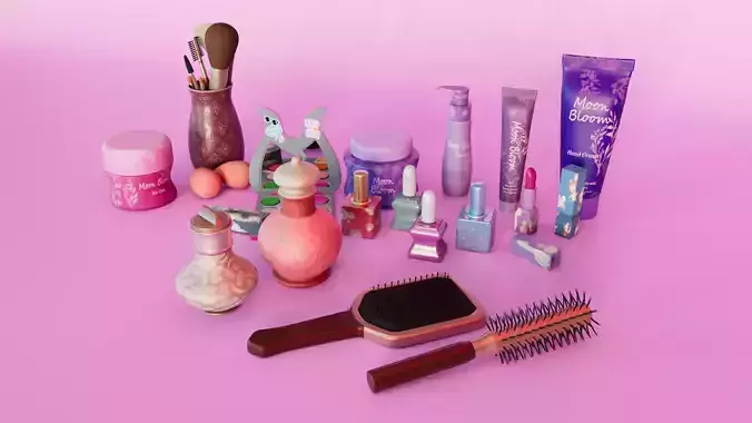 Cosmetic Low-poly 3D model