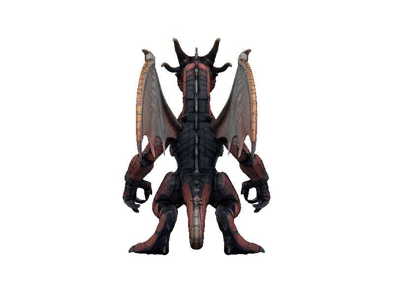 Dragon Cyborg Low-poly 3D model_4