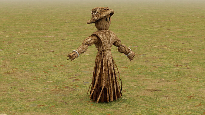Scarecrow Low-poly 3D model