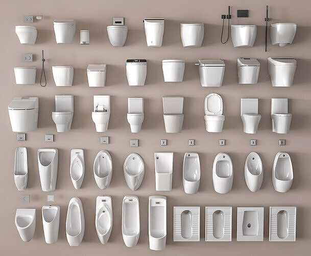 Urine Basin Urinal Modern Toilet  Urine Basin Urine Basin 3D model
