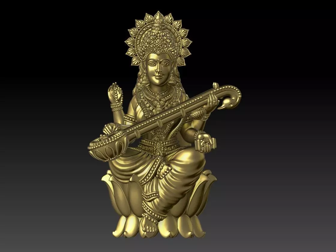 SARASWATI LOTUS MODEL FILES 3D print model