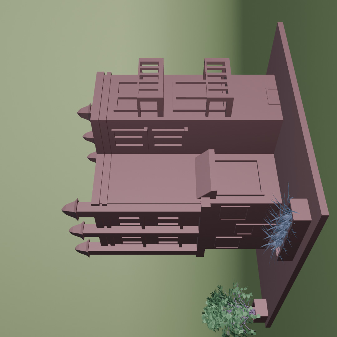 LOW POLY BUILDING Low-poly 3D model_10
