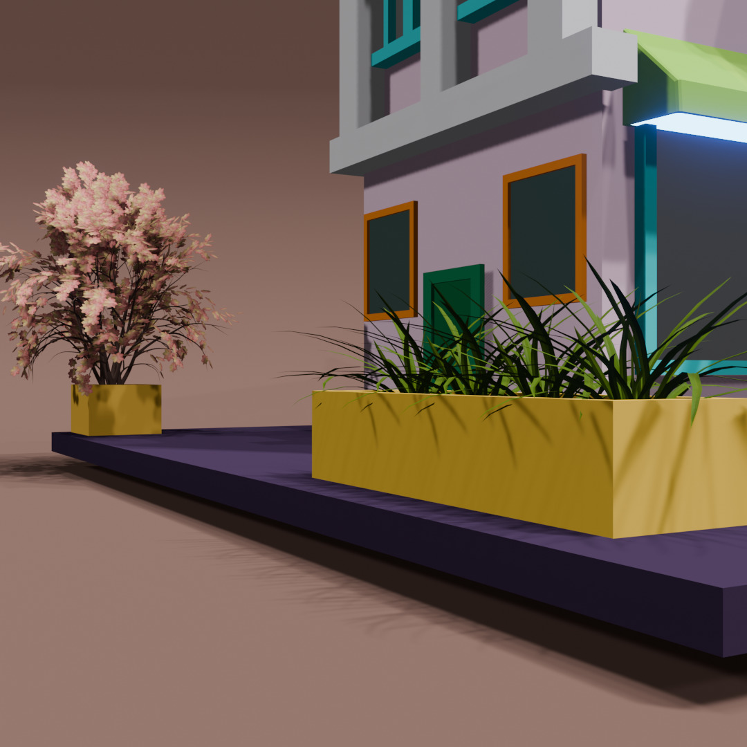 LOW POLY BUILDING Low-poly 3D model_15