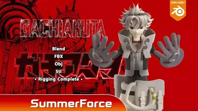 Rudo Surebrec -  Gachiakuta 3D model