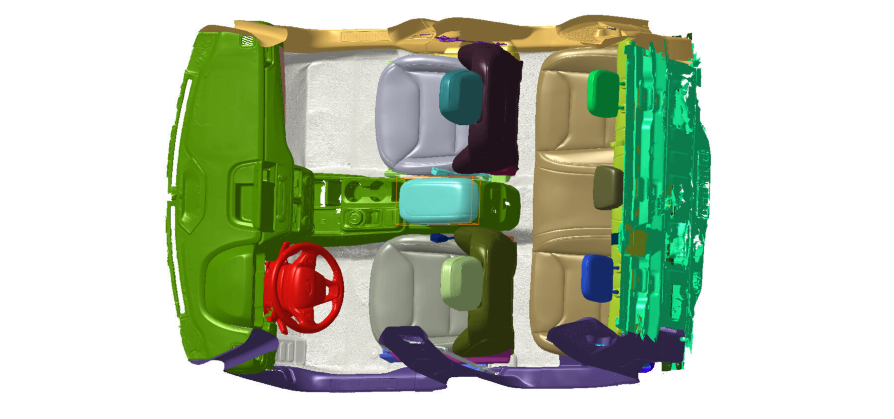 Pickup Maverock Lariat FWD 2022 Vehicle 3d scan data 3D model 3D model_6