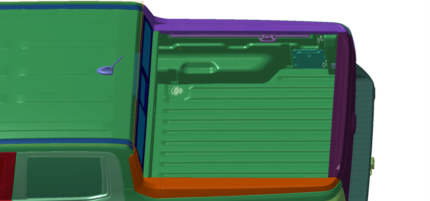 Pickup Maverock Lariat FWD 2022 Vehicle 3d scan data 3D model 3D model_5